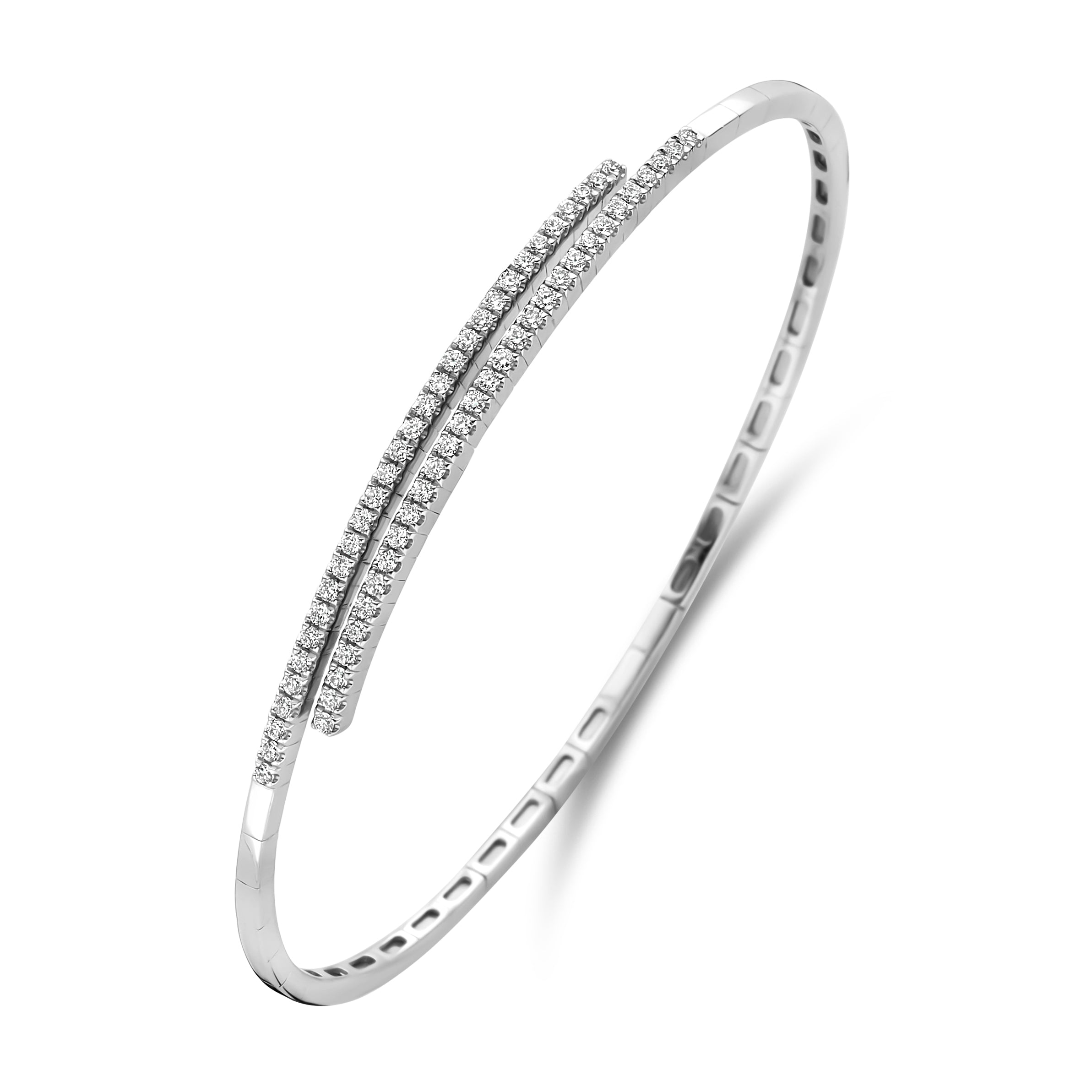 Double Row Lab Diamond Bangle