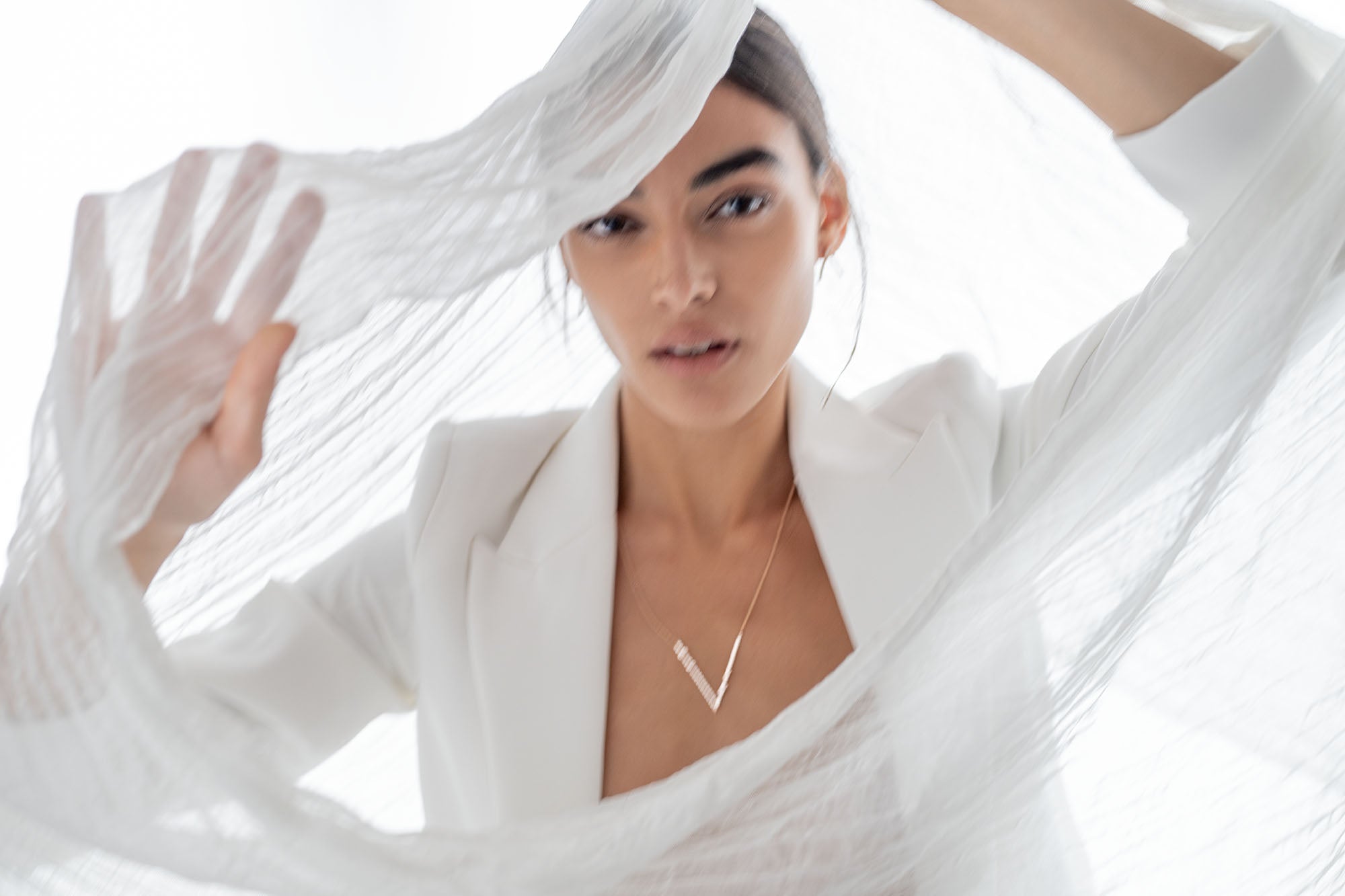 Every Day Second Size V Pavè Pendant