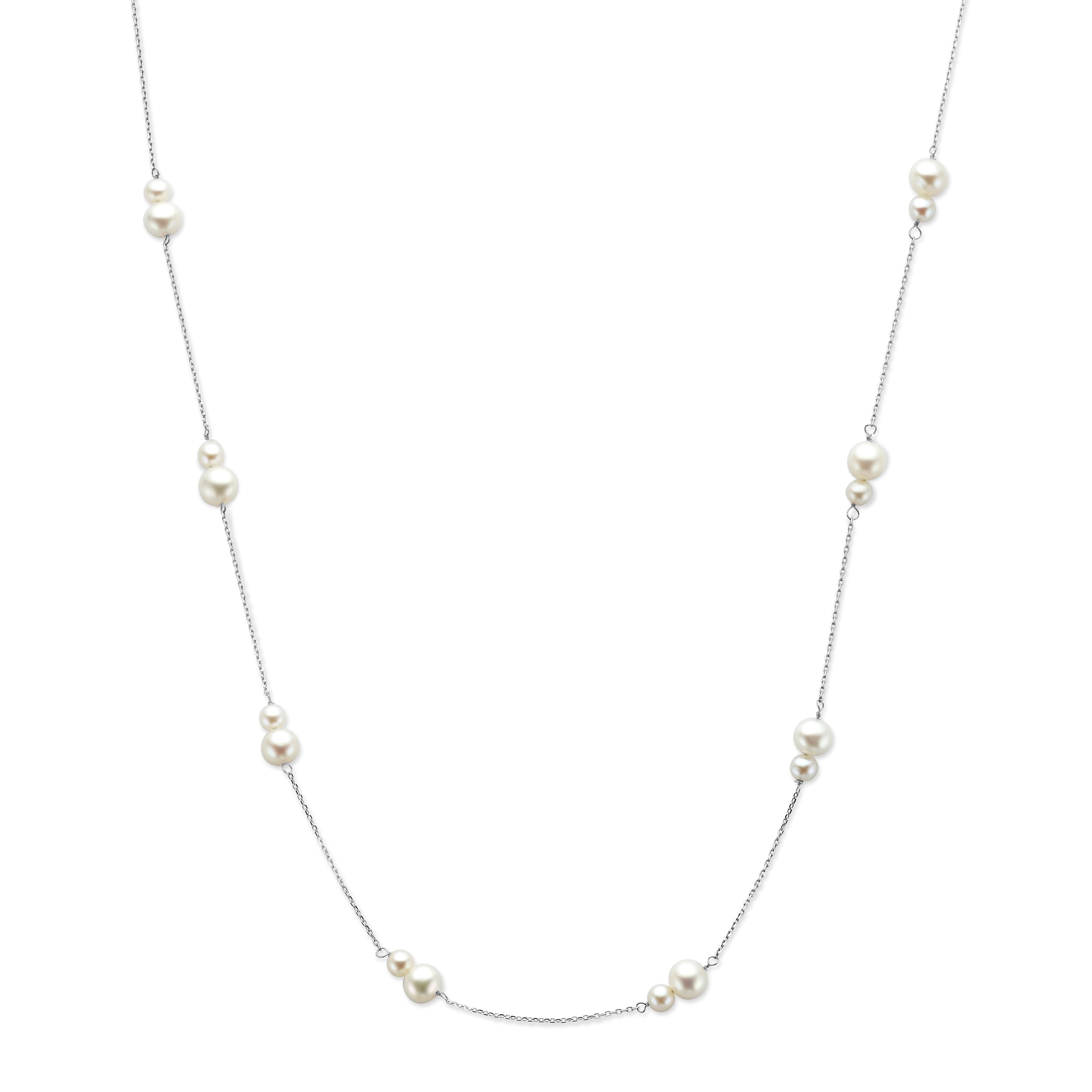 Double Pearl Necklace