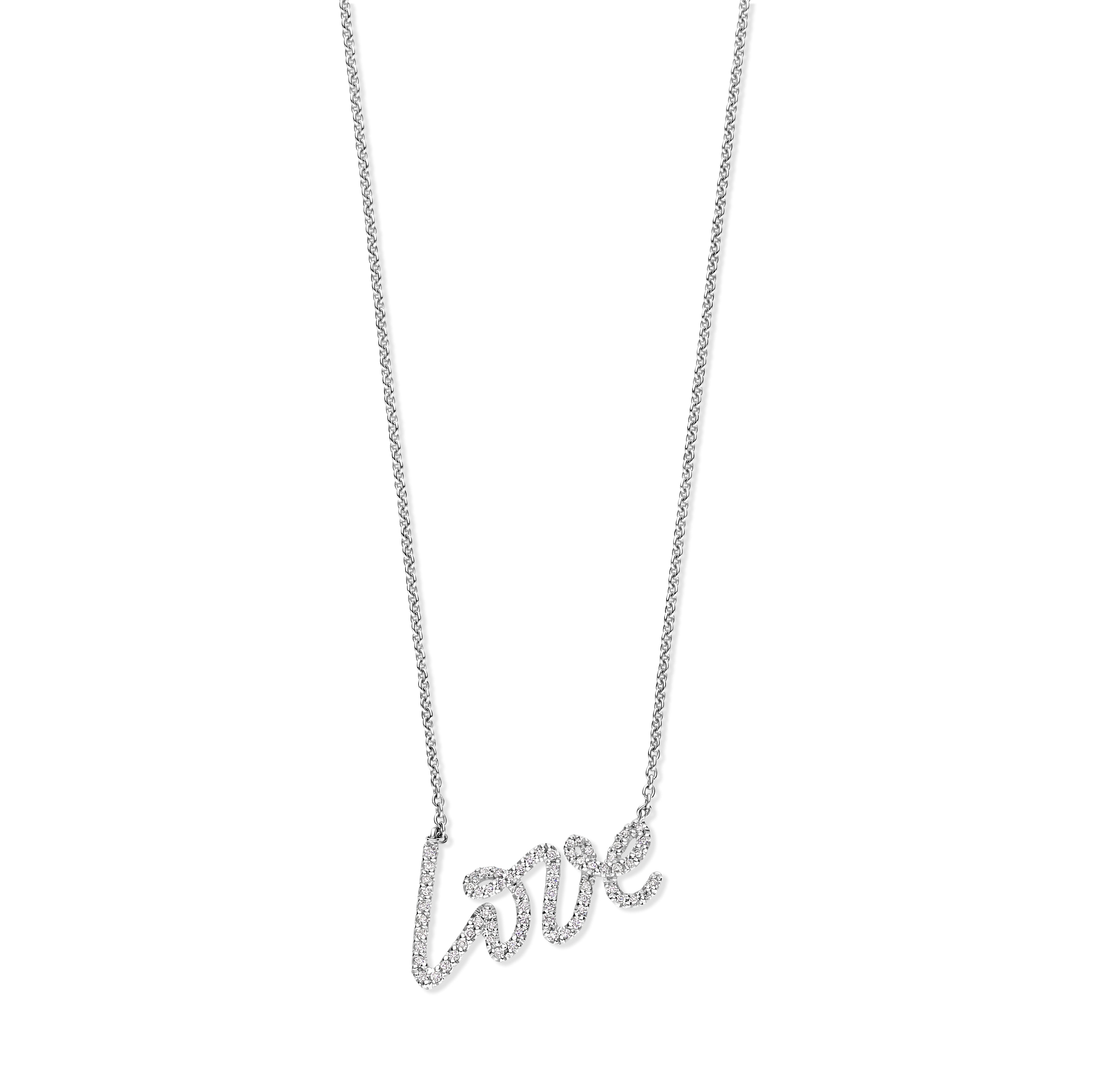 Lab Diamond Love Pendant