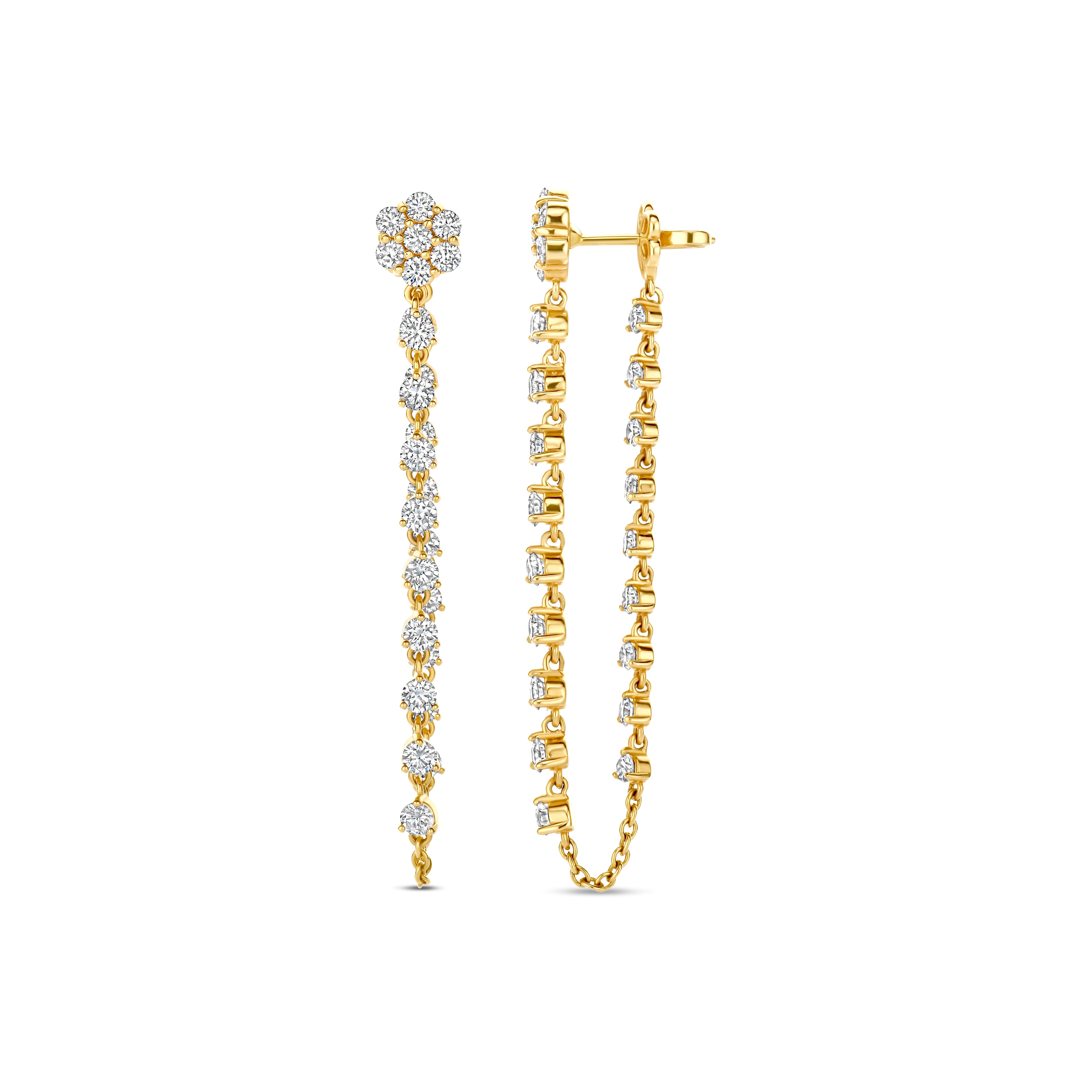 Flower Chain Earrings