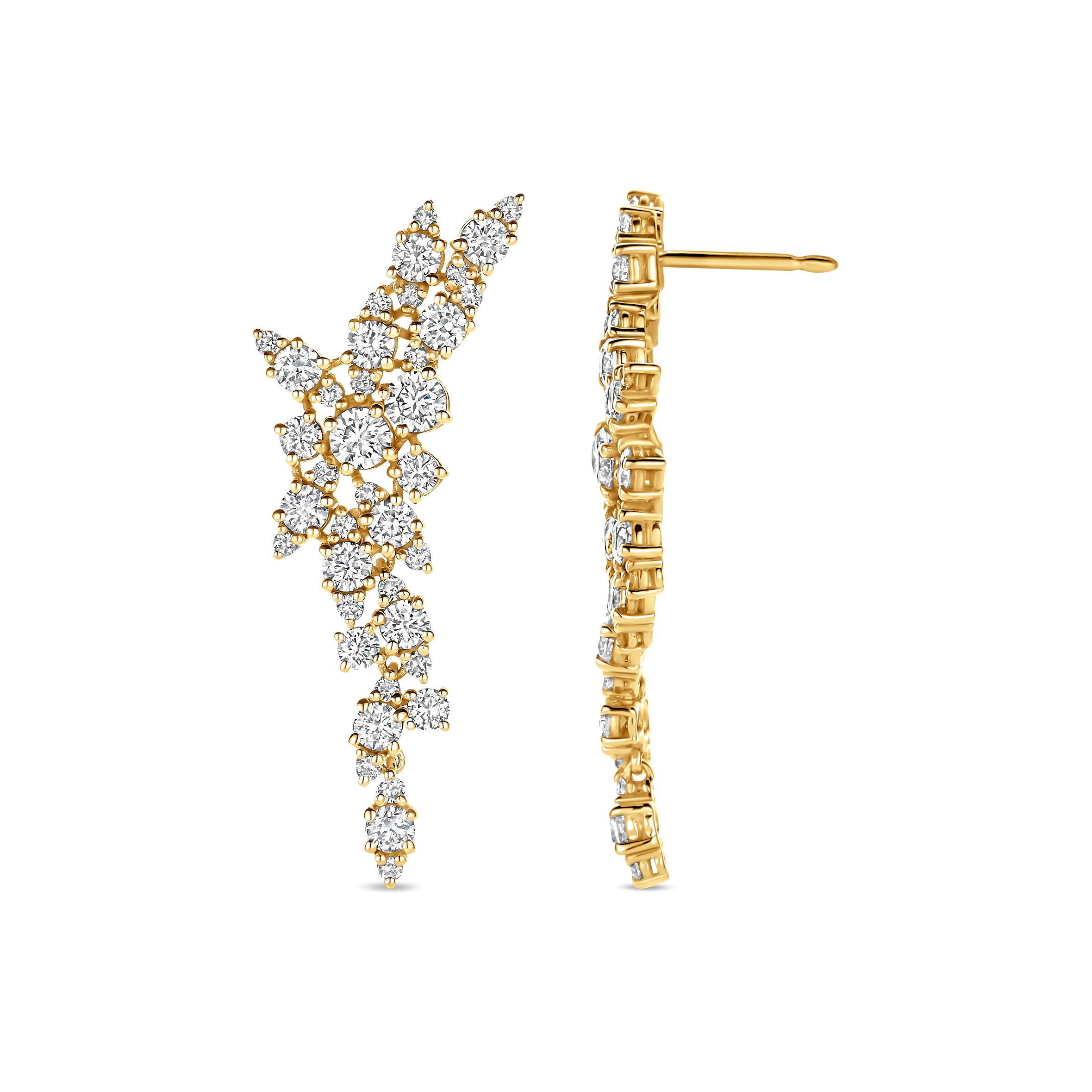 Cluster Diamond Earrings