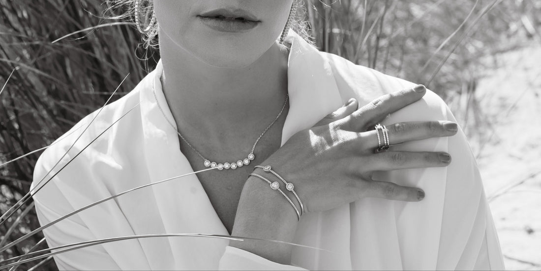 Dual Halo Diamond Bangle