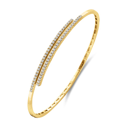 Double Row Lab Diamond Bangle