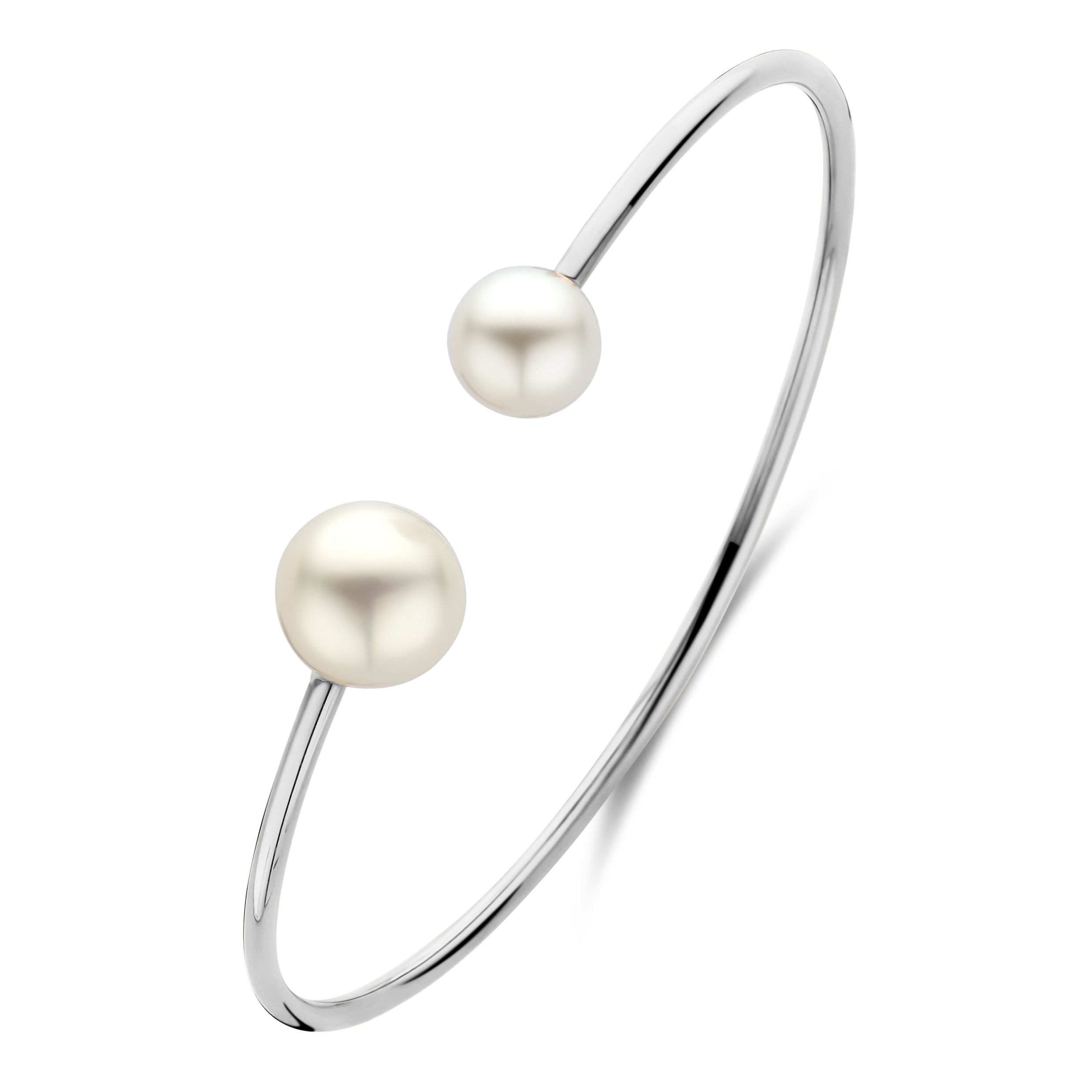 Open Pearl Bangle