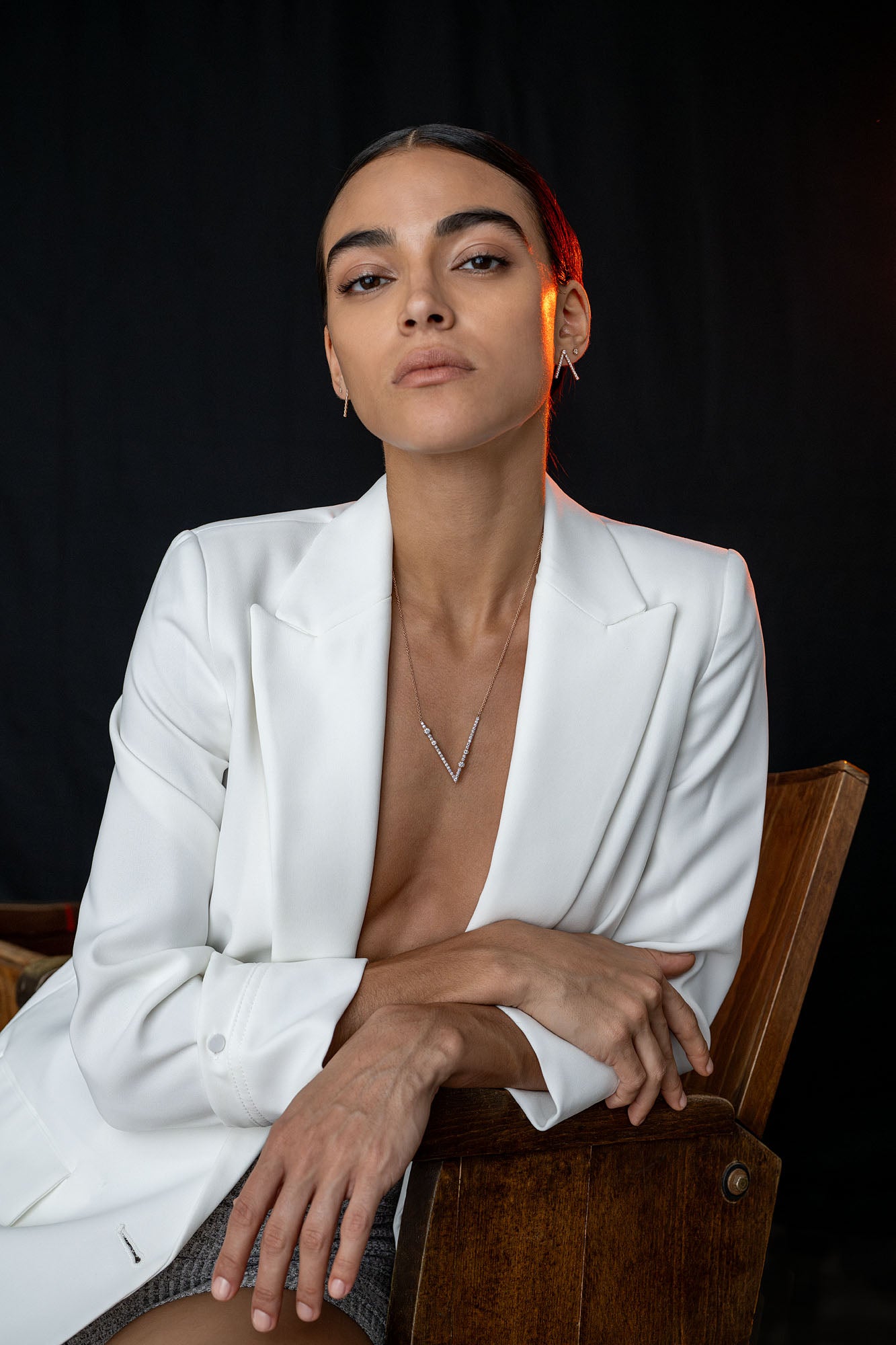 Every Day Second Size V Pavè Pendant