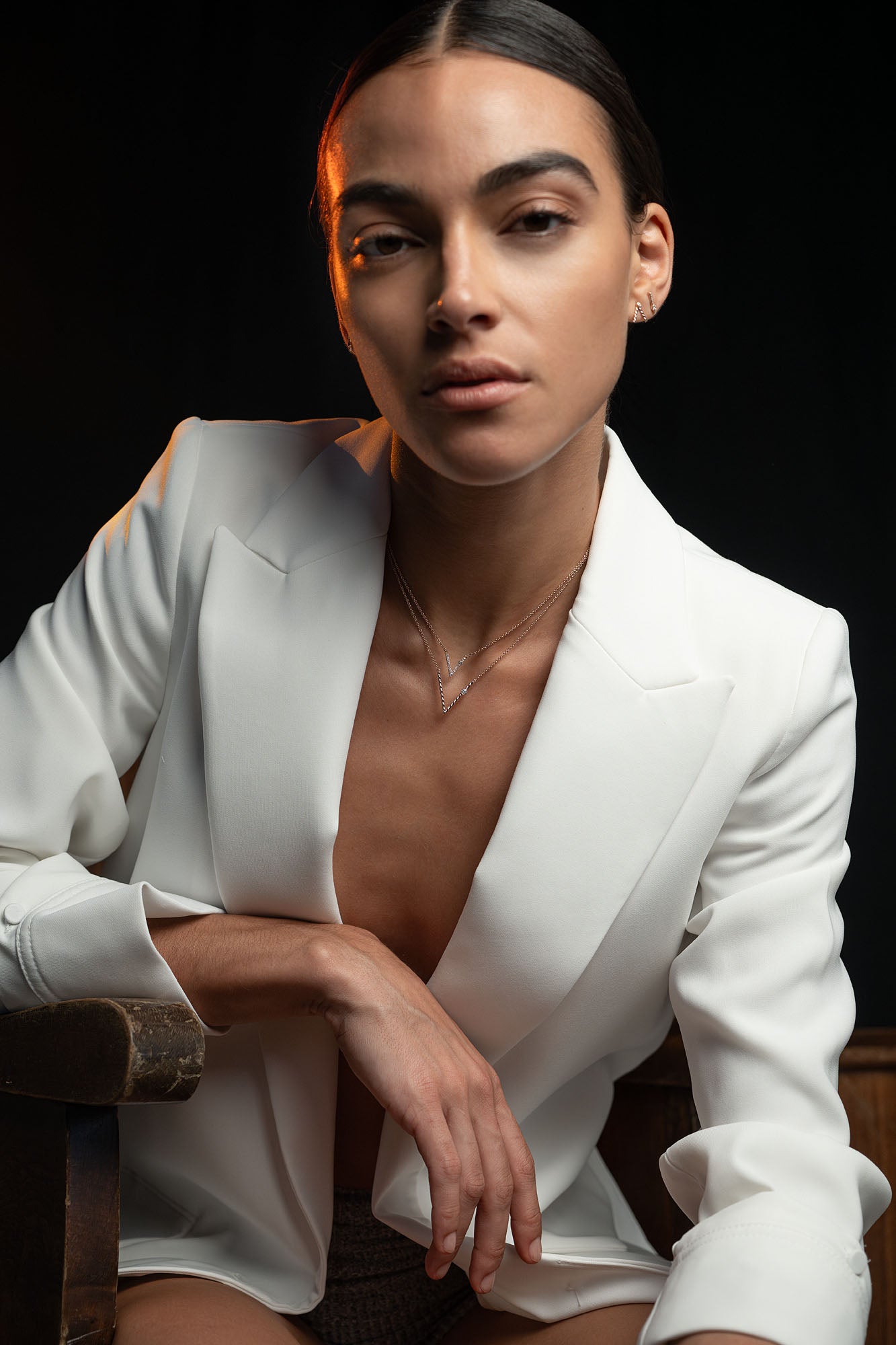 Every Day First Size V Pavè Pendant