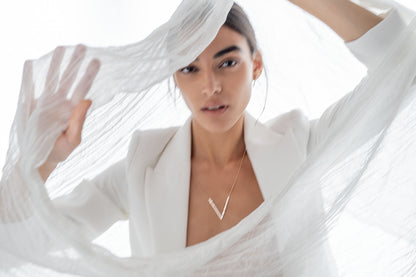 Every Day Second Size V Pavè Pendant