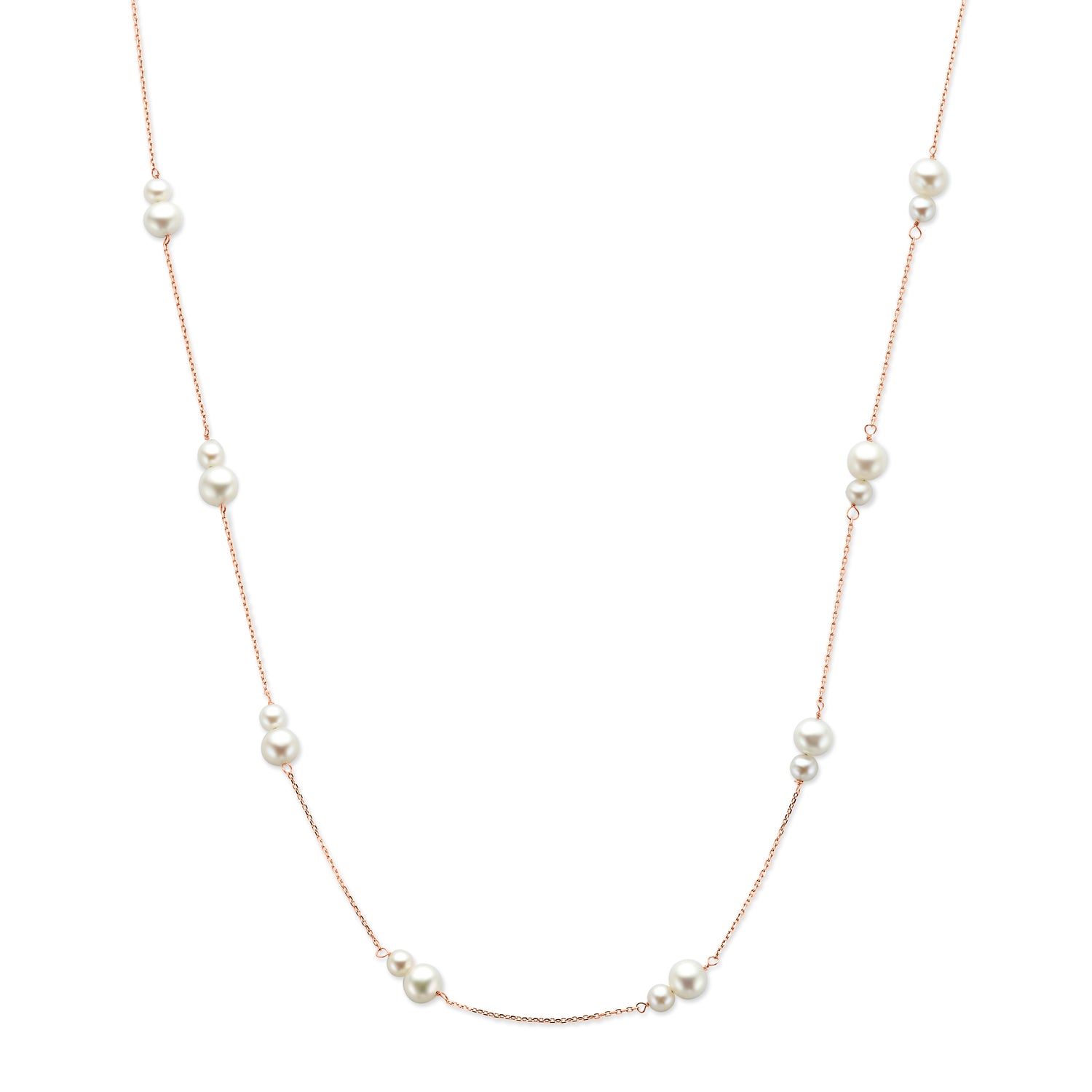 Double Pearl Necklace