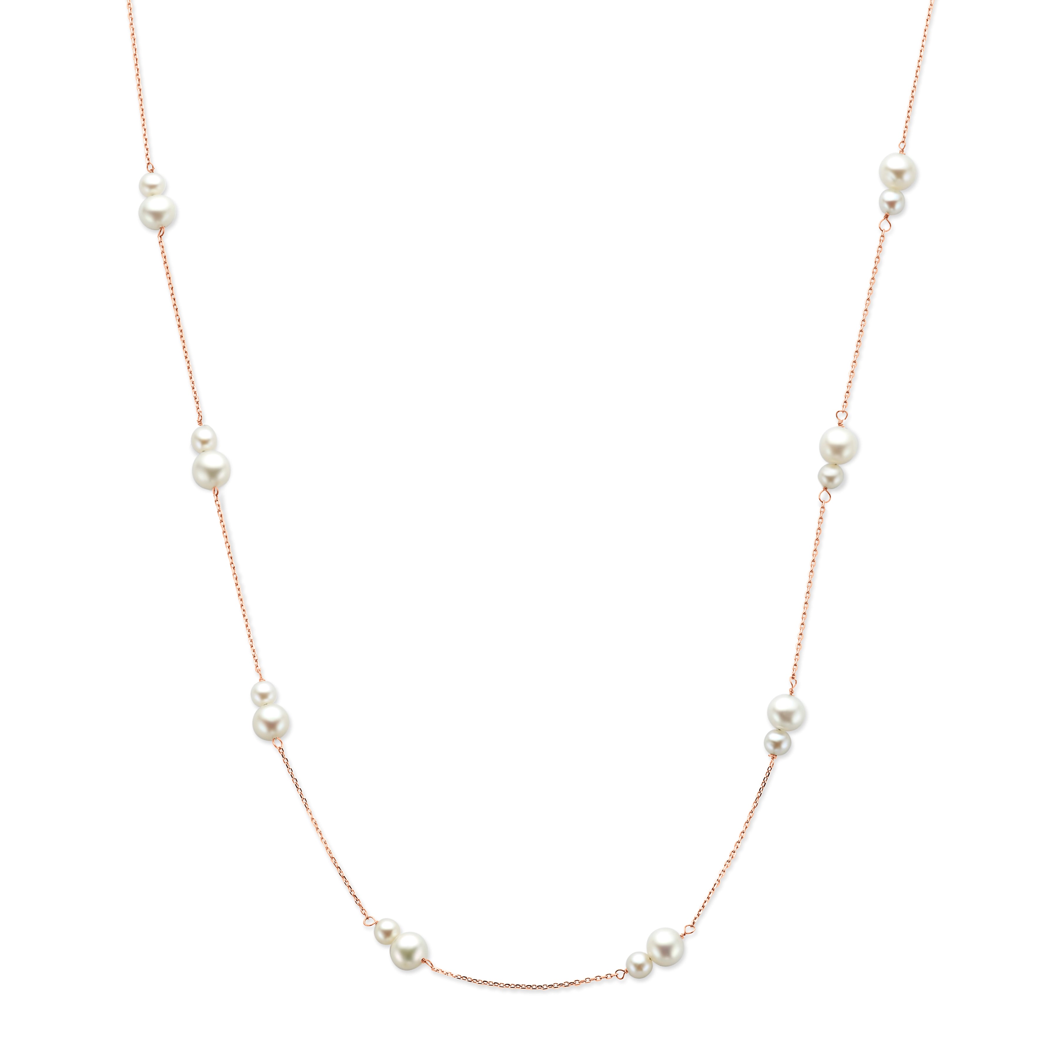 Double Pearl Necklace