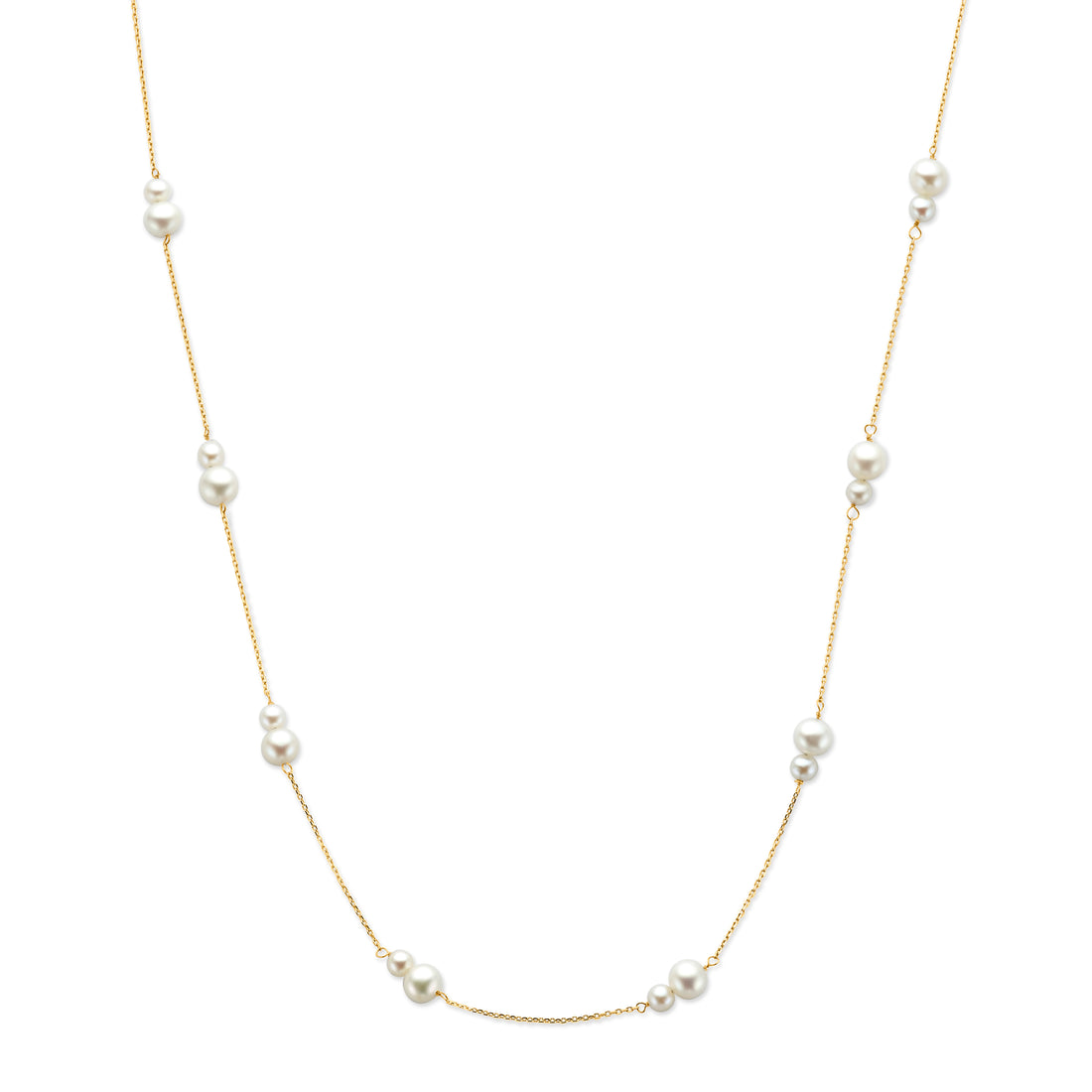 Double Pearl Necklace