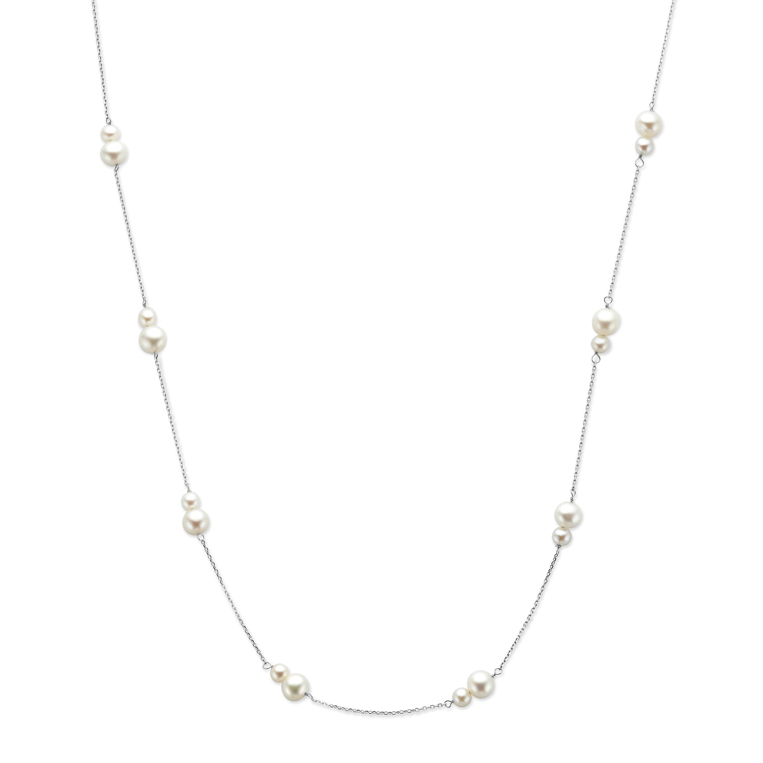 Double Pearl Necklace