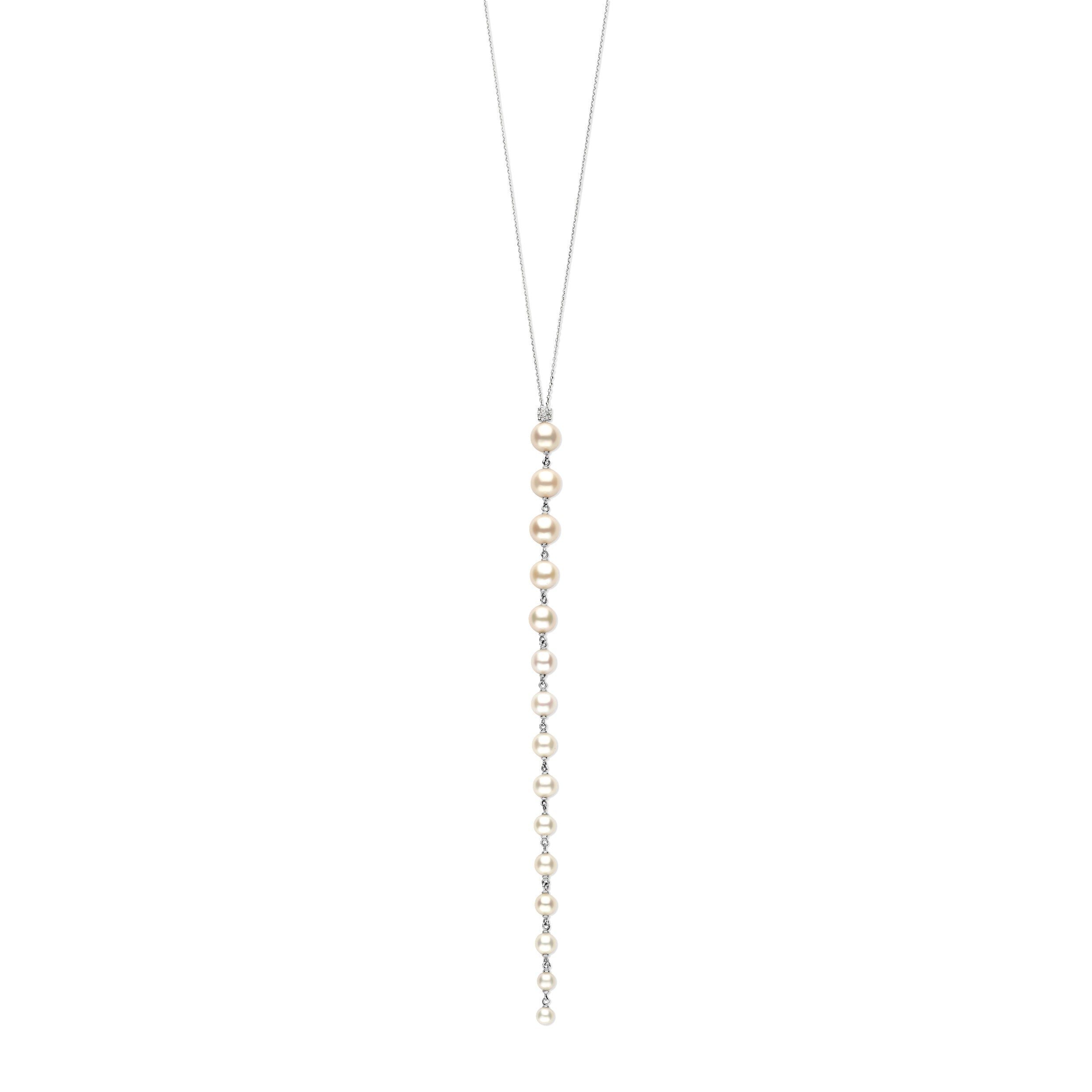 Long Pearl Drop Pendant