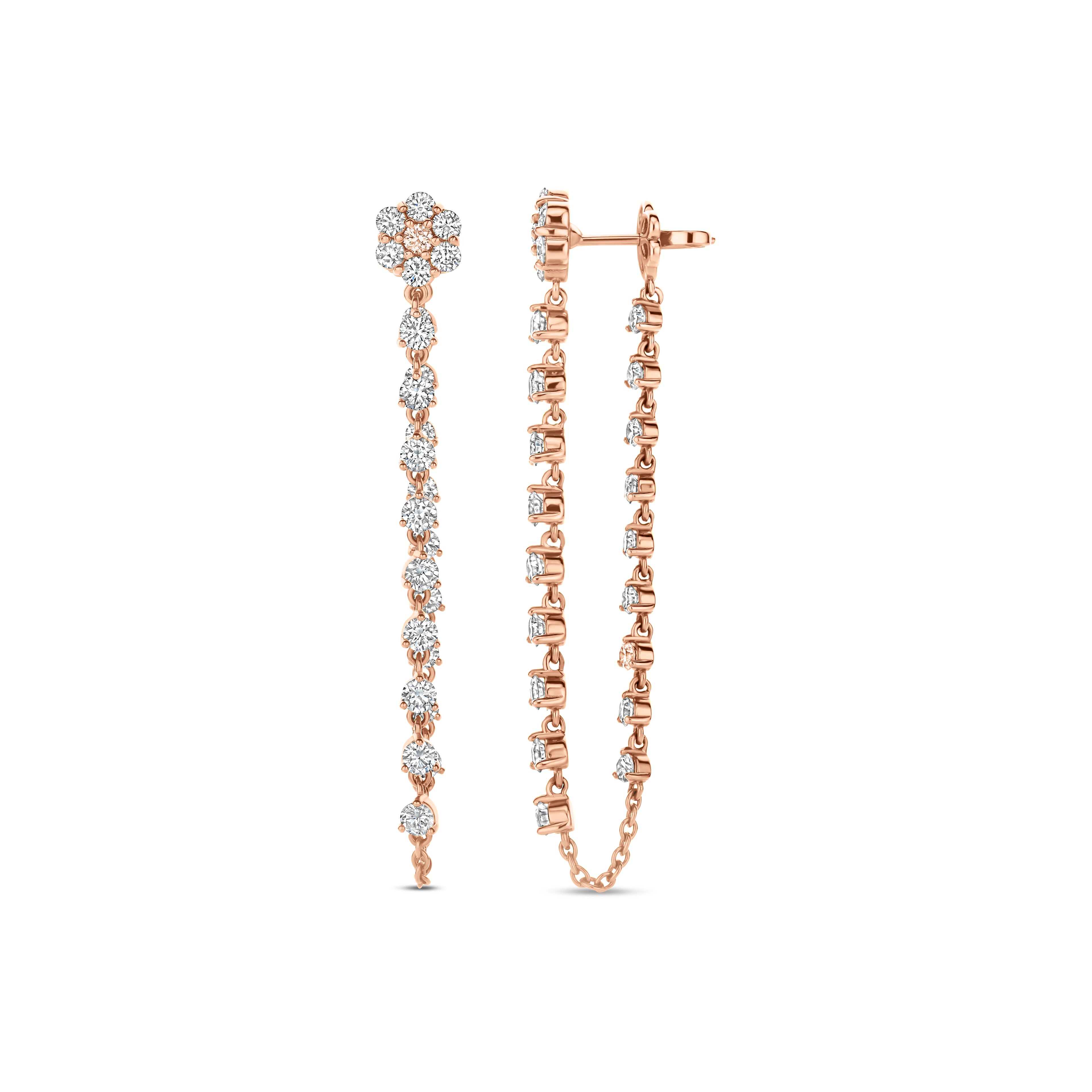Flower Chain Earrings