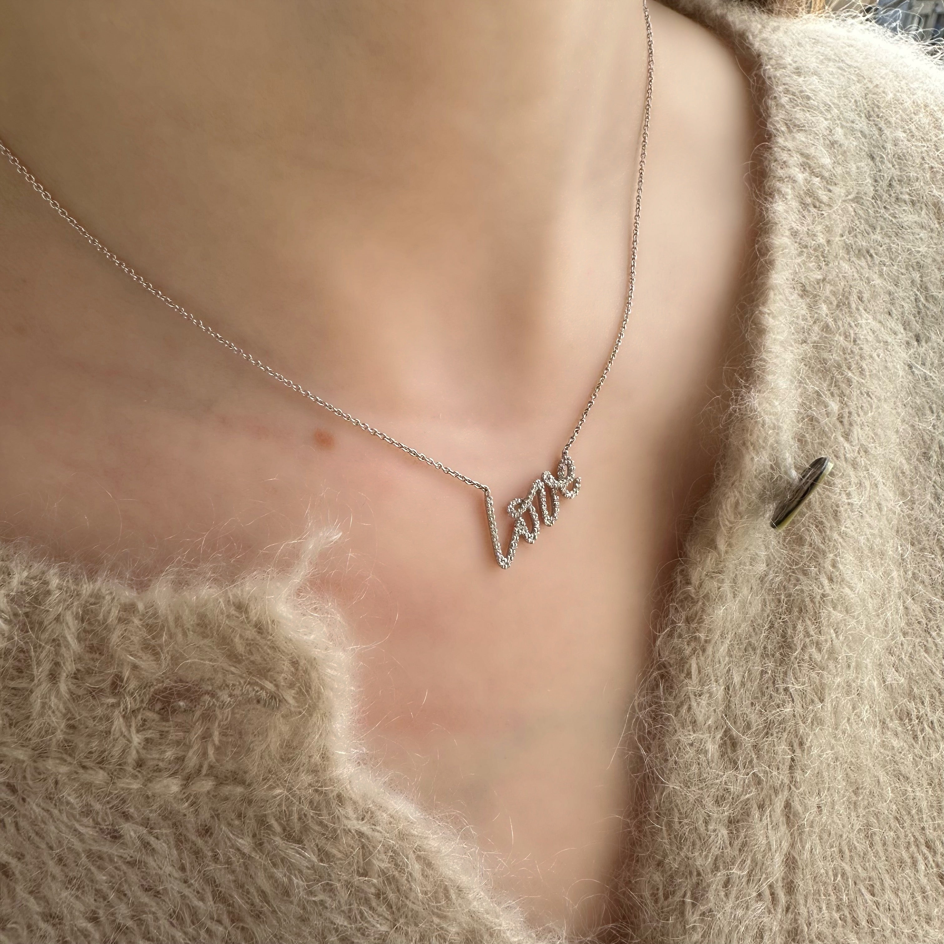 Lab Diamond Love Pendant