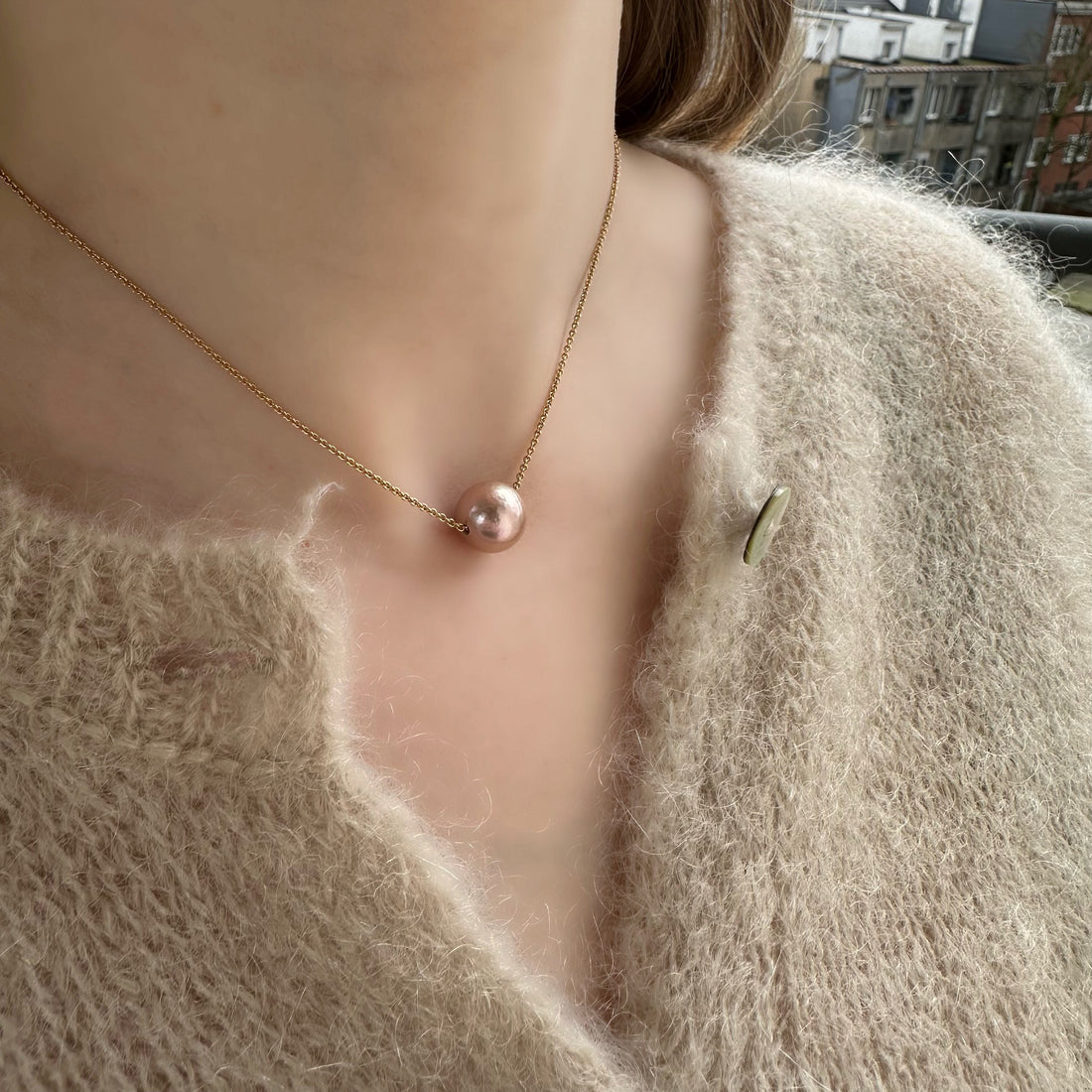 Thread Pearl Necklace