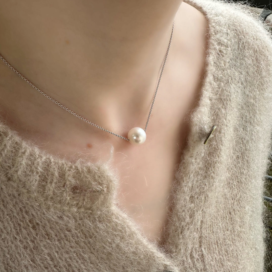 Thread Freshwater Pearl Necklace