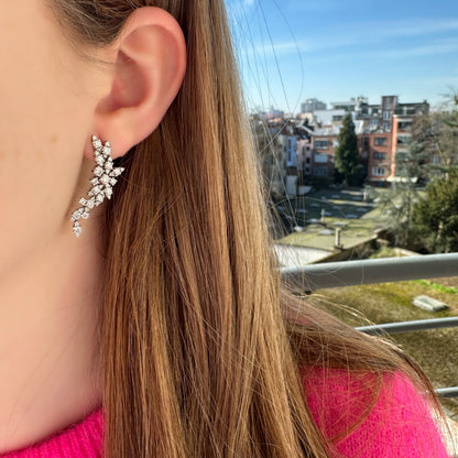 Cluster Diamond Earrings