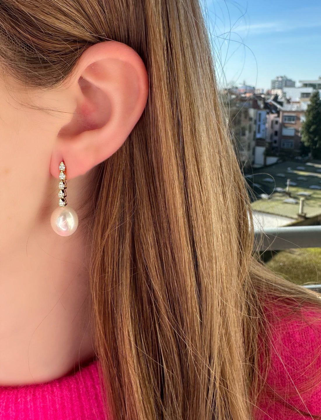 Teardrop Pearl Earrings