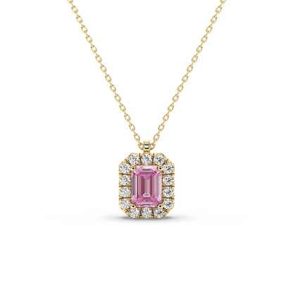 Blush Edge Halo Pendant