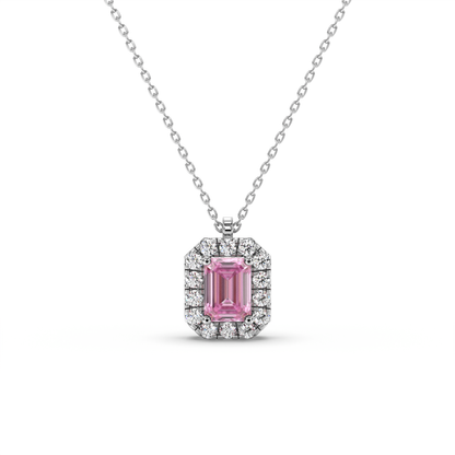Blush Edge Halo Pendant
