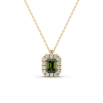Verdant Edge Halo Pendant