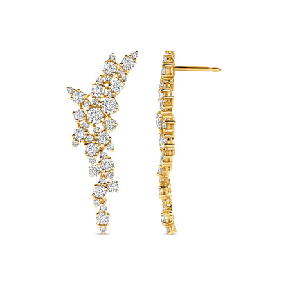 Cluster Diamond Earrings