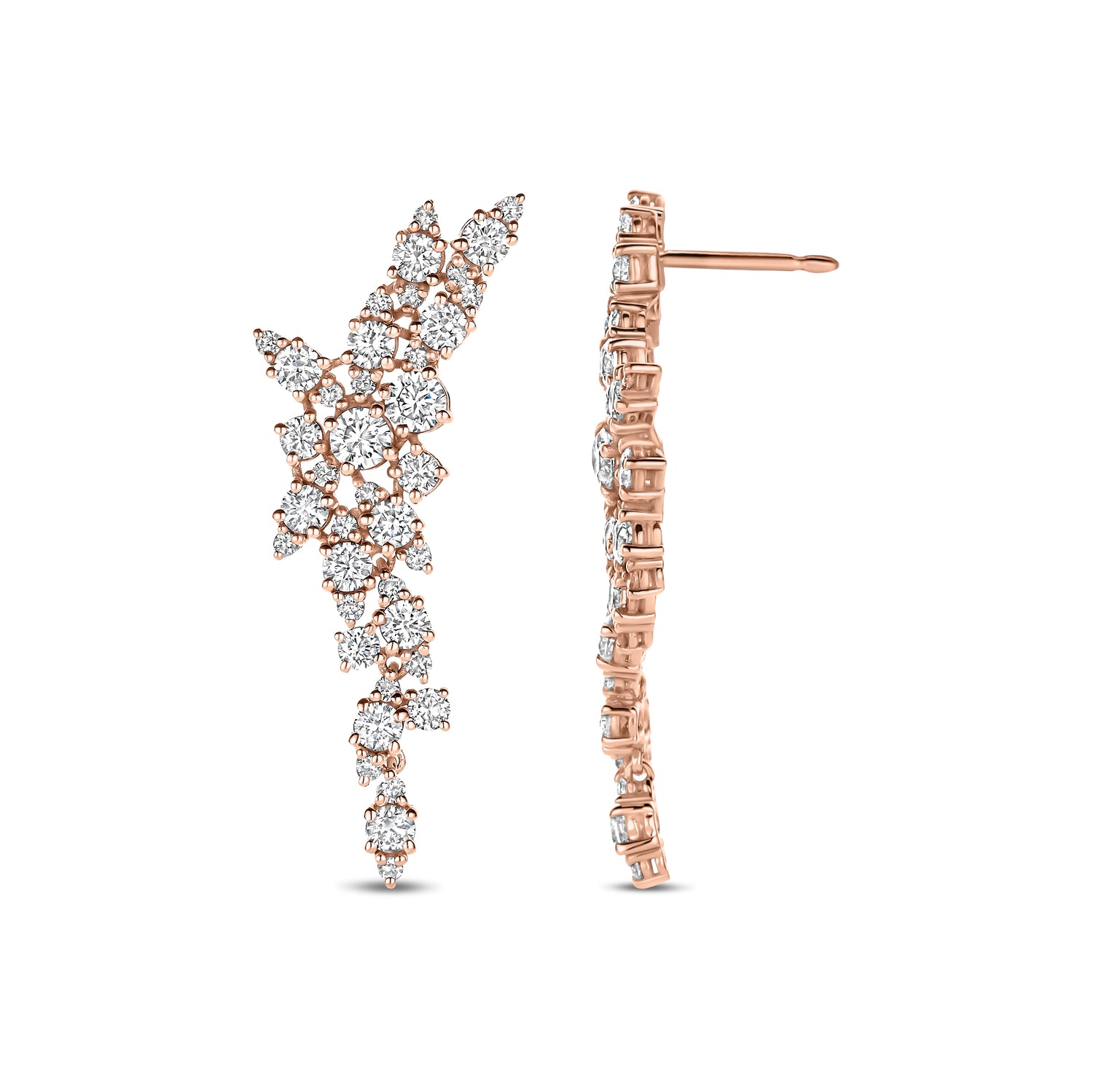 Cluster Diamond Earrings