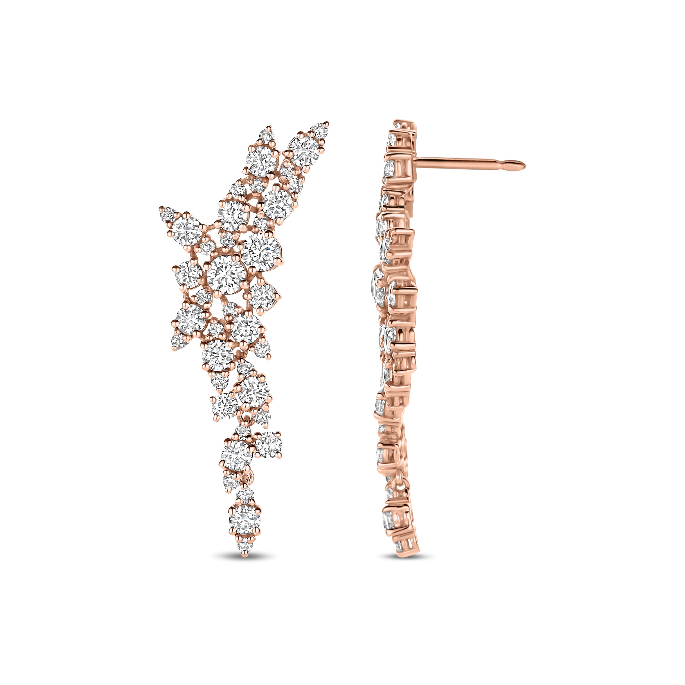 Cluster Diamond Earrings