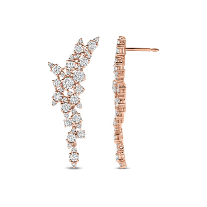 Cluster Diamond Earrings