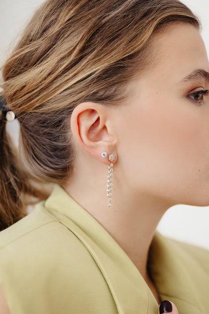 Flower Chain Earrings