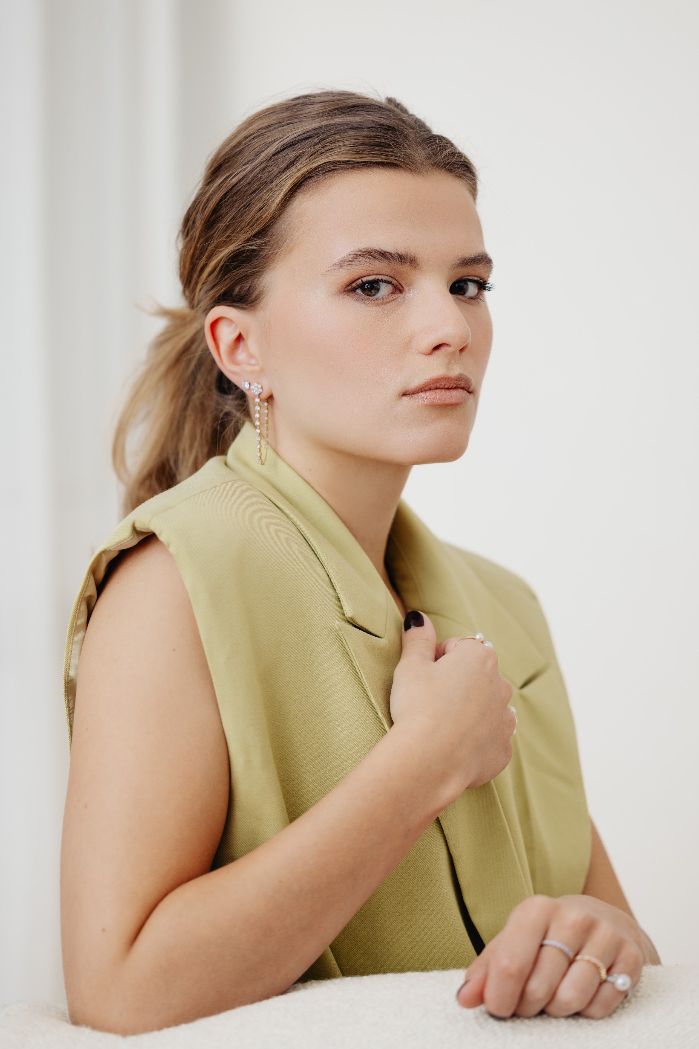 Flower Chain Earrings